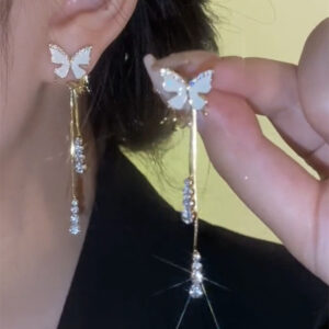 Wholesale Butterfly Tassel Earrings