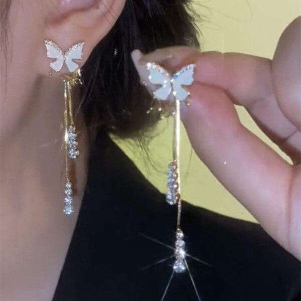Wholesale Butterfly Tassel Earrings