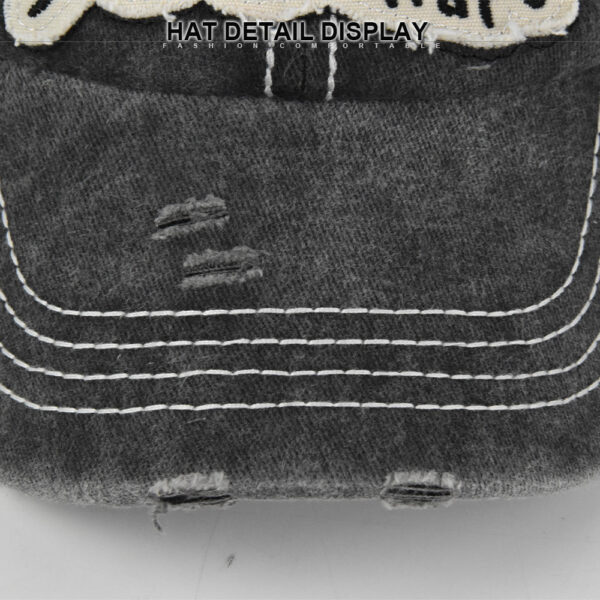 Wholesale Denim Fight Embroidered Baseball Cap