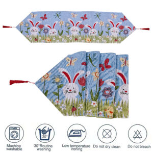 Wholesale of Easter Knitted Fabric Table and Flag Decorations