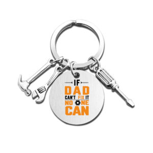 CFQ011 brushed silver keychain