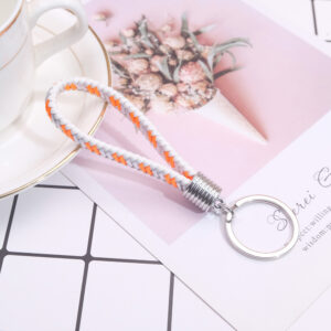 White Double Orange White / Silver plastic head