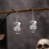 Wholesale Halloween Trendy Street Style Hip-hop Style Skull Earrings