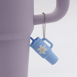 Sky Blue Flower Flower Cup Bead Chain