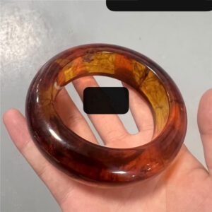 Translucent brown smudge