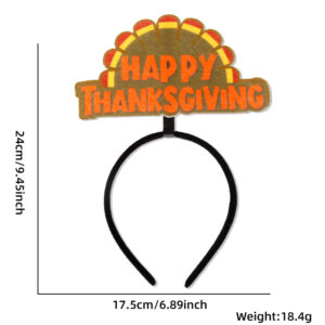 Brown Alphabet Turkey Hair Hoop / Free size