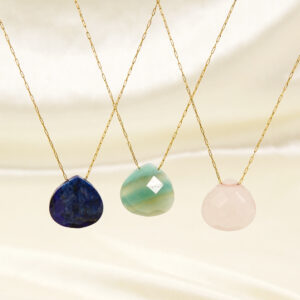 Wholesale Natural Stone Stainless Steel Necklaces