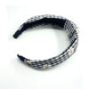 Wholesale Vintage Black and White Checkered DaisiesKnotted Headbands