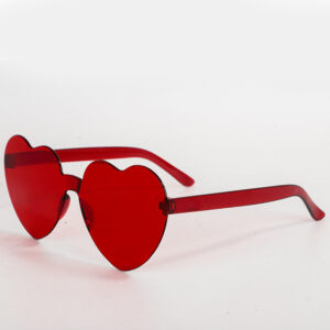 Red love glasses