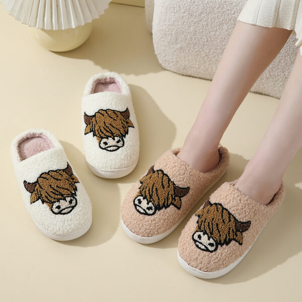Wholesale Comfortable Home Cute Cartoon Winter Thick Bottom Warm Cotton Slippers