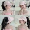 O1CN01sX3SYl21hq8diqgl2_2923317017-0-cib Wholesale Quick-drying Half-top Children's Thin Baseball Cap with Ponytail