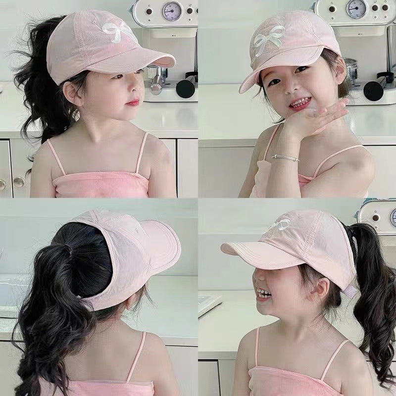 Wholesale Quick-ying Half-top Chilen's Thin Baseball Cap with nytail