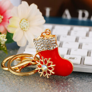 Snowflake Christmas boots Red / Single opp bag packaging