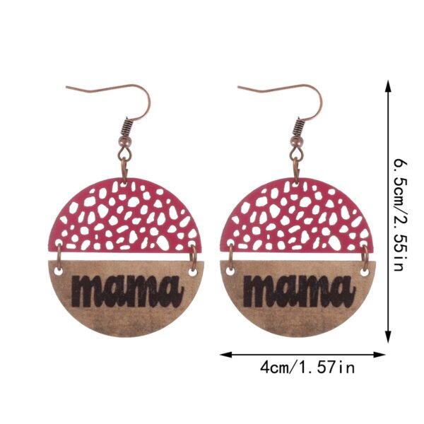 O1CN01sYNmr61ftMVrt0EHL_3172764064-0-cib Wholesale Vintage Style MAMA Round Wood Chip Leather Earrings