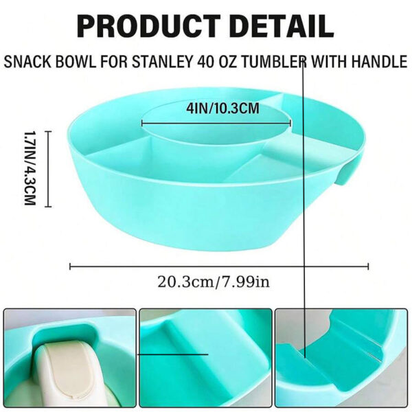 Wholesale 40oz Ice Cup Silicone Snack Platter