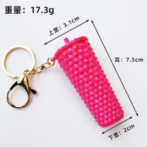 Rose red durian cup gold buckle / 2