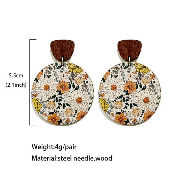 O1CN01sacJpE1zp30sgPnnf_2215459036762-0-cib Wholesale of Bohemian Flower Splicing Wood Earrings