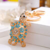 Wholesale Water Diamond Turtle Zinc Alloy Keychains