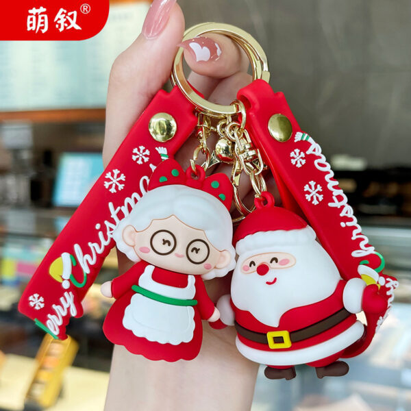 Wholesale Christmas Creative Cute Cartoon Plastic Keychains