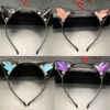 Wholesale Cat Ears Crystal Crown Headband