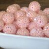 Wholesale 20MM Resin Diamond Ball, Spring Color Light Pink AB Color Diamond Ball