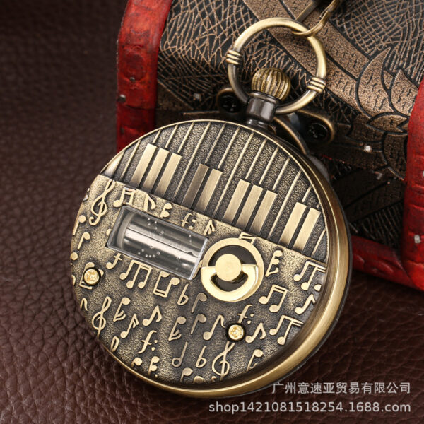 Wholesale Quartz Music Alloy Pocket Watch