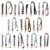 Wholesale Polyester Leopard Lanyard Keychain