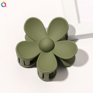 Frosted Big Flower Hairpin-Army Green / Factory direct sales