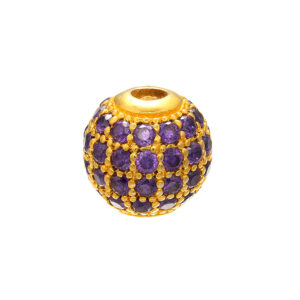 Golden purple diamond / 8mm