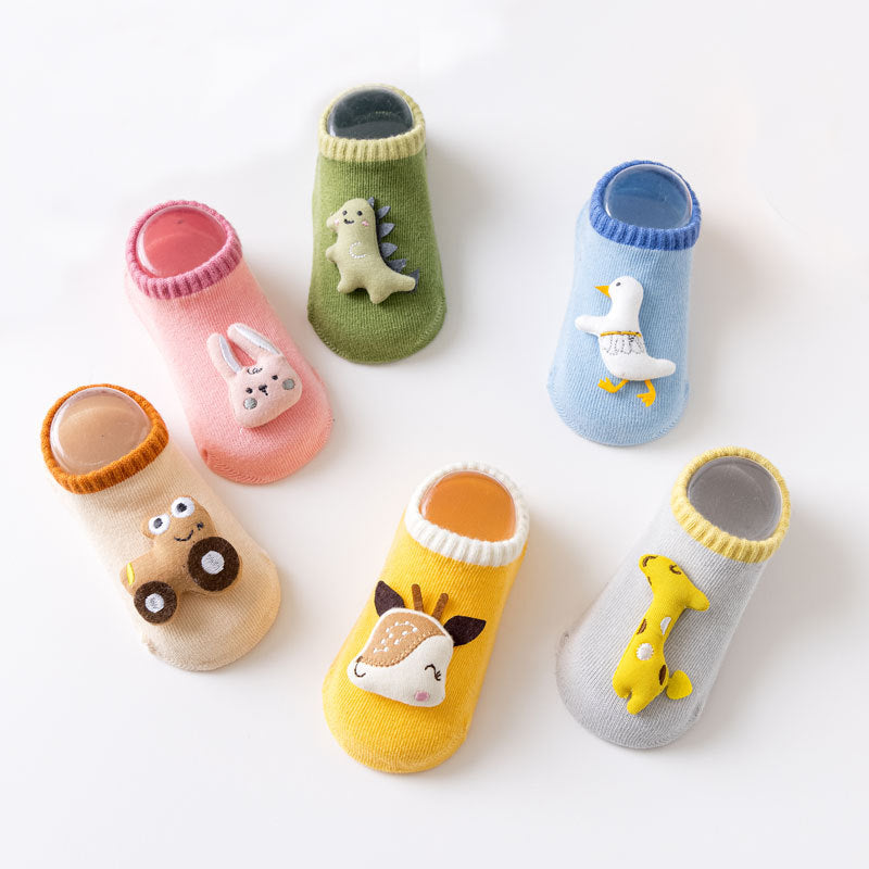 Wholesale Baby Three-dimensional Doll Dinosaur Rabbit Thick Toddler Socks