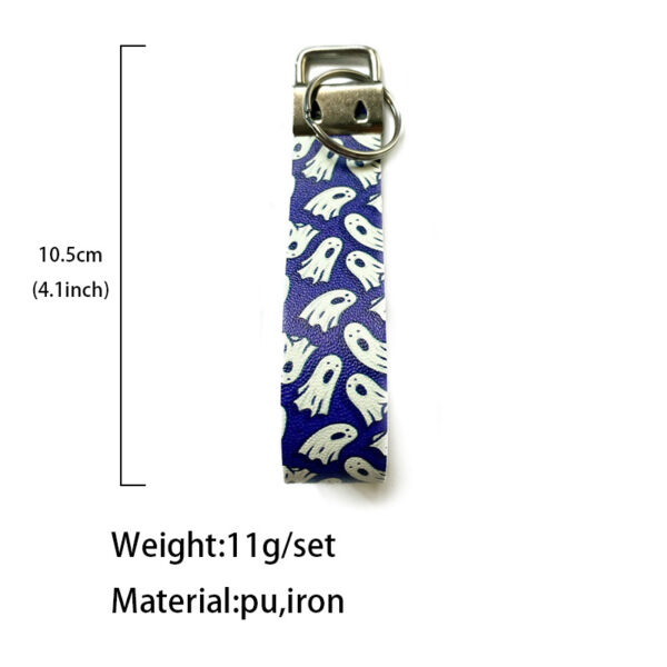 Wholesale Halloween Leather Wristband Keychain