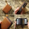 Wholesale Crazy Horse Leather RFID Anti-Magnetic Large Capacity Accordion Coin Wallet