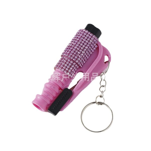 Wholesale Multi-functional 2-in-1 Mini Plastic Keychains for Outdoor Cars