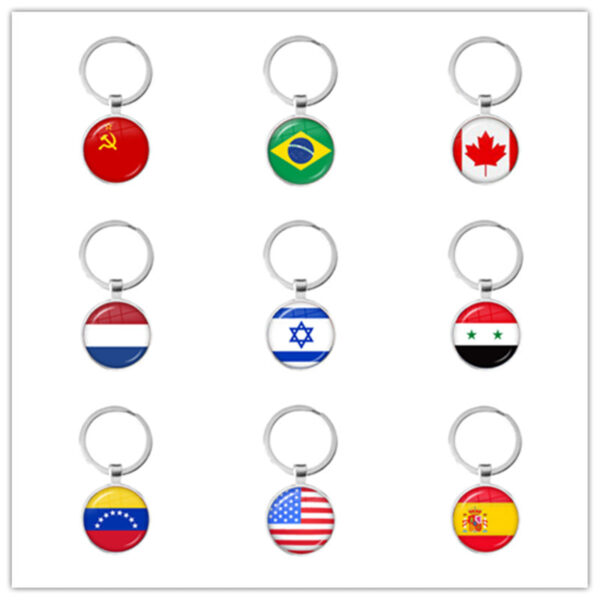 O1CN01slHoQZ1tijoXC1FQy__2212752275936-0-cib Wholesale Zinc Alloy National Flag Time Gem Keychain