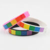 O1CN01snoruW1FMDlYx9qeg_2676260472-0-cib Wholesale Plaid Rainbow Couple Silicone Bracelet
