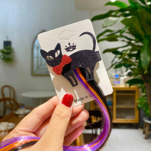 Black Cat Hair Clip
