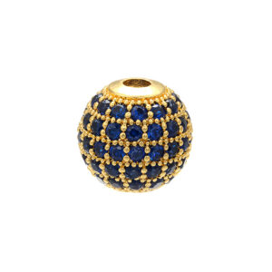 Gold Crystal Blue Diamond / 6mm