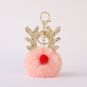 Korean pink / 8cm + gold keychain