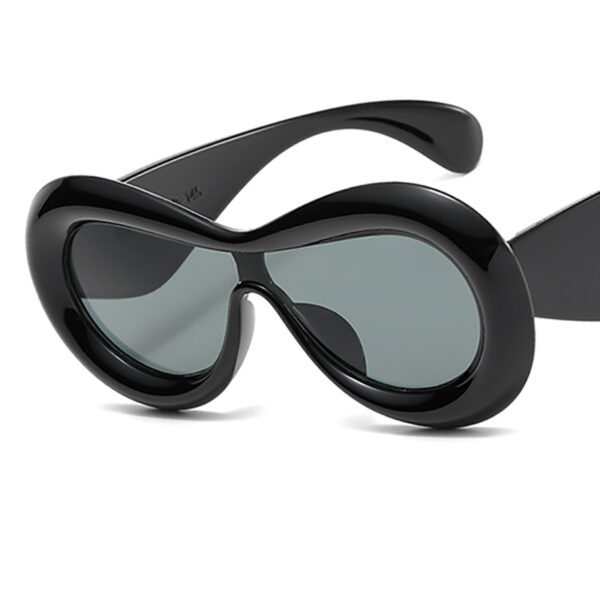 Wholesale PC Funny Cat Eye Concave One Piece Sunglasses