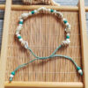 Wholesale Rice Bead Natural Shell Conch Handmade Woven Bracelet