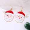 O1CN01ss5pvl23mzrCDMmWY_2213657267299-0-cib Wholesale Christmas Creative Cartoon Cute Alloy Santa Claus Earrings
