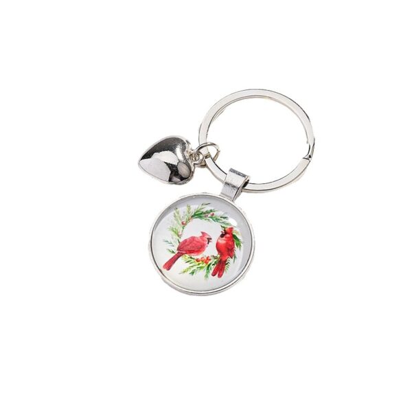 Wholesale Metal Cardinal Bird Keychain
