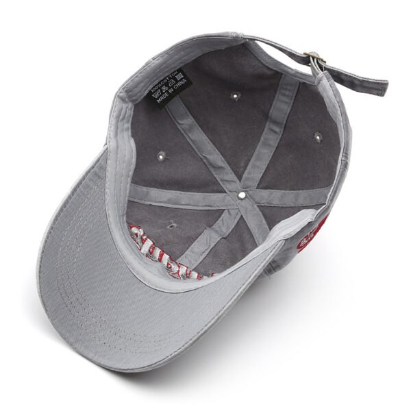 Wholesale Cotton Washed Distressed Letter Embroidery Baseball Cap