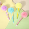 Wholesale Candy Color Hair Ball Pens