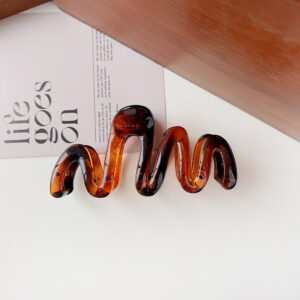 11cm Wave-Jelly Amber / Metal