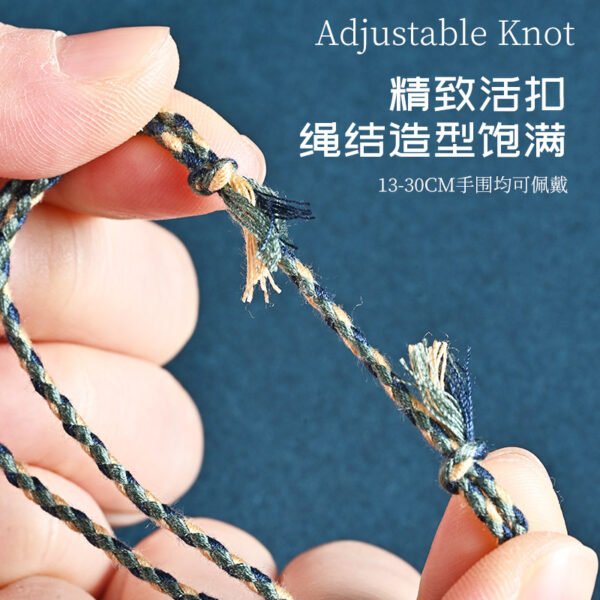 O1CN01svdtBw2639CPzAjUU_2203446167605-0-cib Wholesale Safety Buckle Four Strands Color Hand Woven Polyester Cotton Bracelet