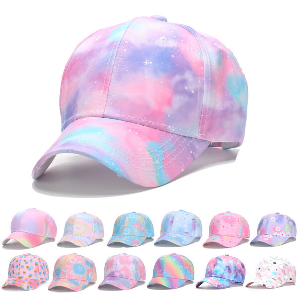 Wholesale Kids Fashion Colorful Tie-Dye Hat