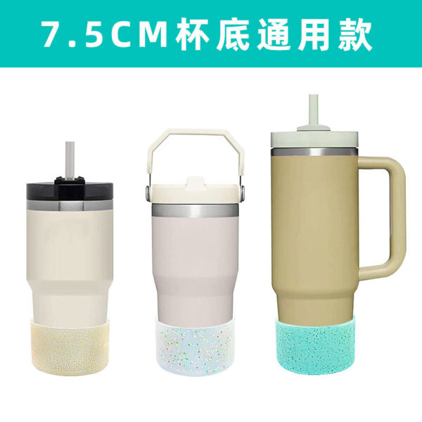 Wholesale Small Glitter Silicone Insulated Luminous Anti-fall Protective Cover Cup Accessories