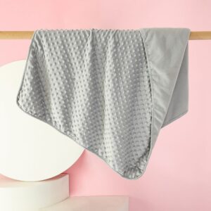 [blanket] polar fleece foam gray / 75*100cm