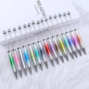 Wholesale Beadable Pensdiy UV Electroplating Starry Sky Sequins Gradient Beaded Ballpoint Pen